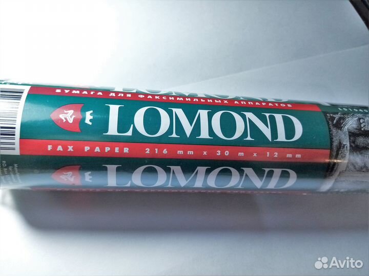 Новая термобумага 30м Lomond L0104002 для факса