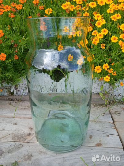 Вёдра стеклянные старинные