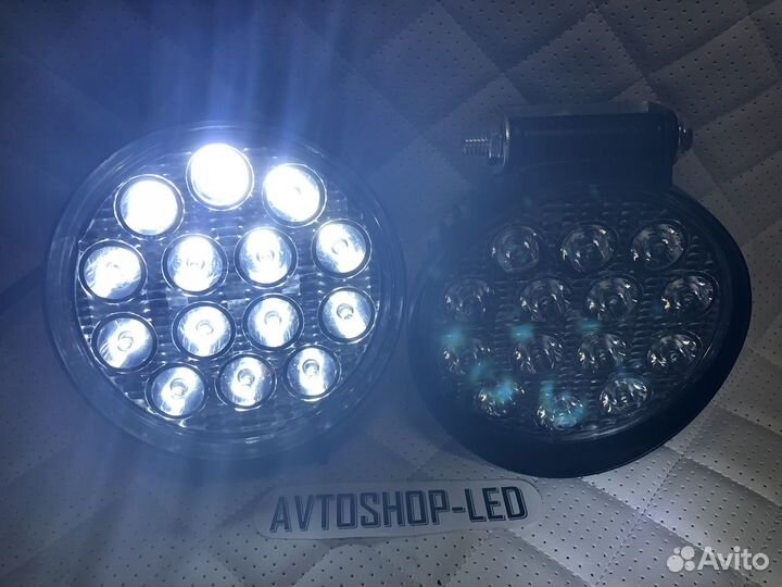 Фары LED светодиодные 42W 12/24V 2 шт