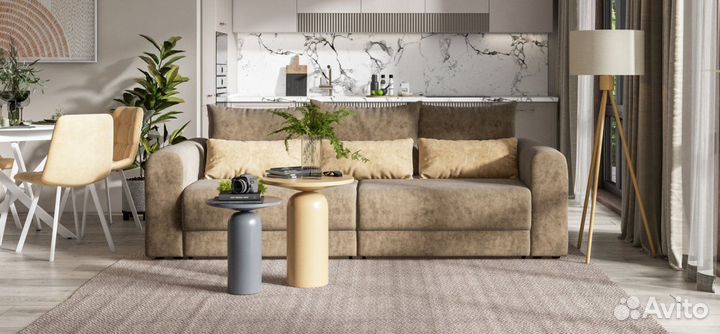 Диван Ричмонд SE Велюр Royal тауп, Велюр Royal Шам