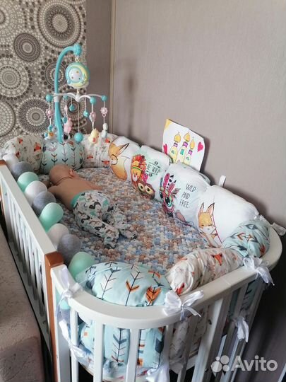 Бортики в детскую кроватку