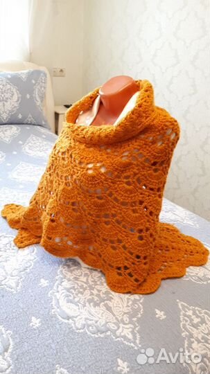 Шаль вязаная крючком
