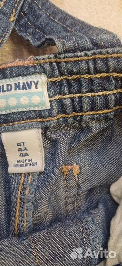 Джинсы комбинезон для девочки 104