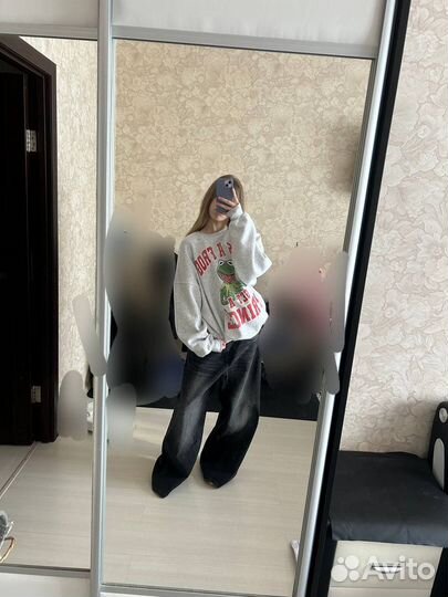 Кофта серая бершка с коллаборации с дисней