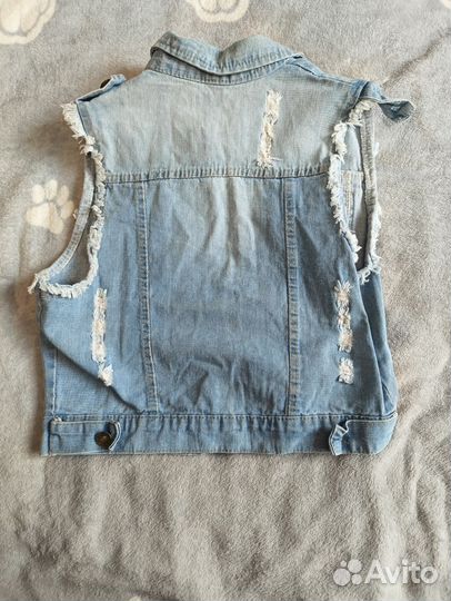 Джинсовая жилетка женская 46 48