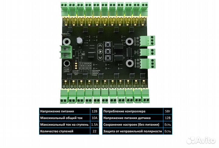 Контроллер подсветки лестницы Firefly - 22 ступени