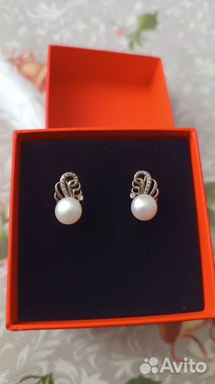 Серебряные серьги детские