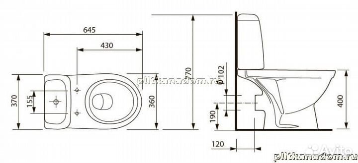 Jika Baltic 8242860002429 Унитаз напольный