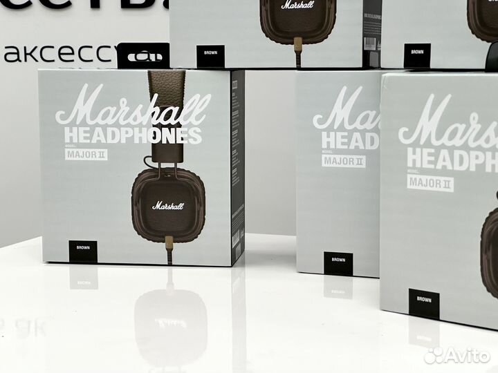 Наушники Marshall Major 2 / Маршал 2 Brown