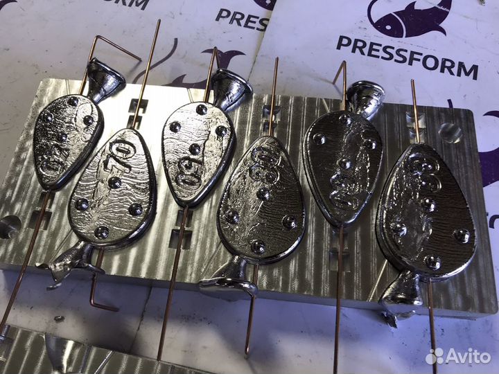 Форма чпу для литья грузил «Ложка с грунтоз.»