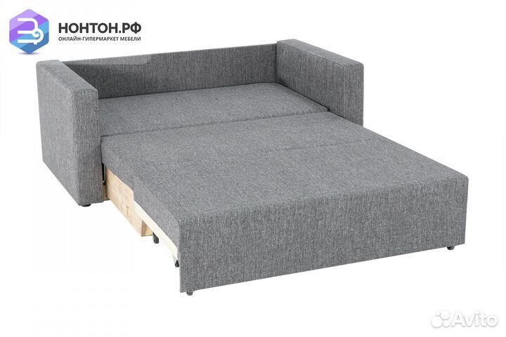 Диван выкатной Виктория-5 рогожка серая