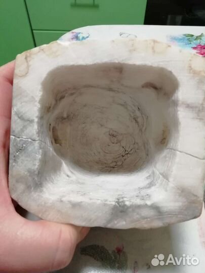 Светильник из мрамора Домик СССР