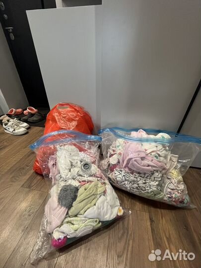Детские вещи на младенца 3 пакета