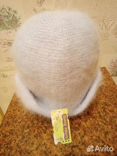 Шапка с ушками женская