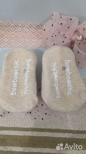 Повязка и носочки для девочки