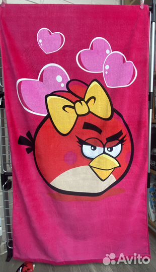 Полотенце, плед Angry Birds. Новое