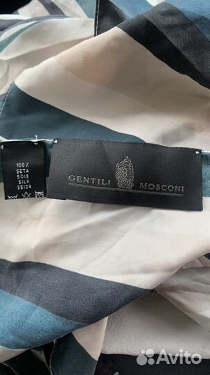 Шарф палантин шелк Gentili Mosconi новый