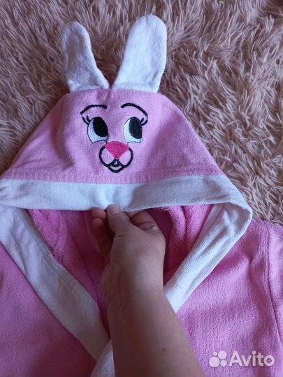 Махровый халат на девочку