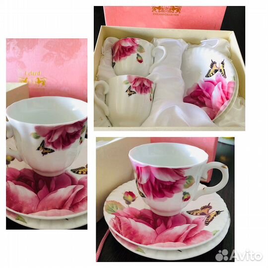 Сервиз чайный Lefard новый на 2персоны, фарфор