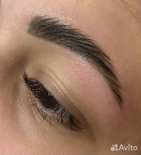 Окрашивание + ламинирование бровей