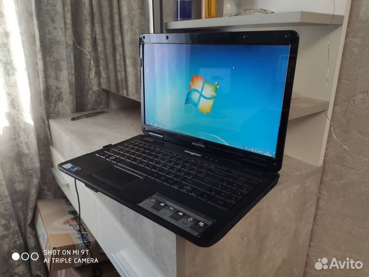 Ноутбук eMachines E725 проц 2ядра по 2,20гц озу4гб