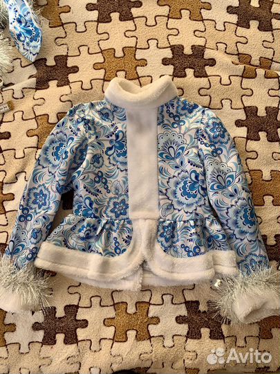 Костюм снегурочки 110-116