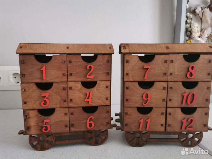 Адвент календарь Новогодний паровоз