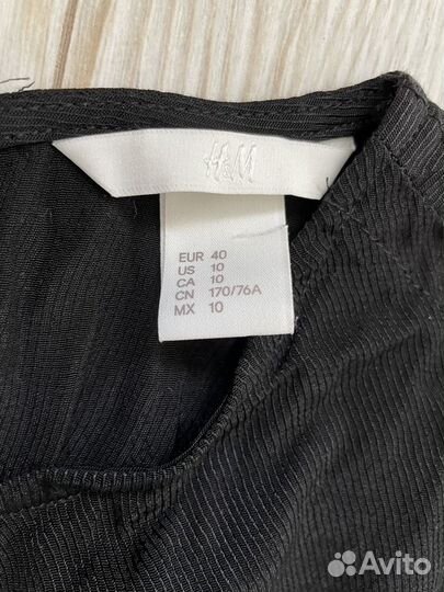 H&M Комбинезон-шорты с завязками черный EUR 40 L