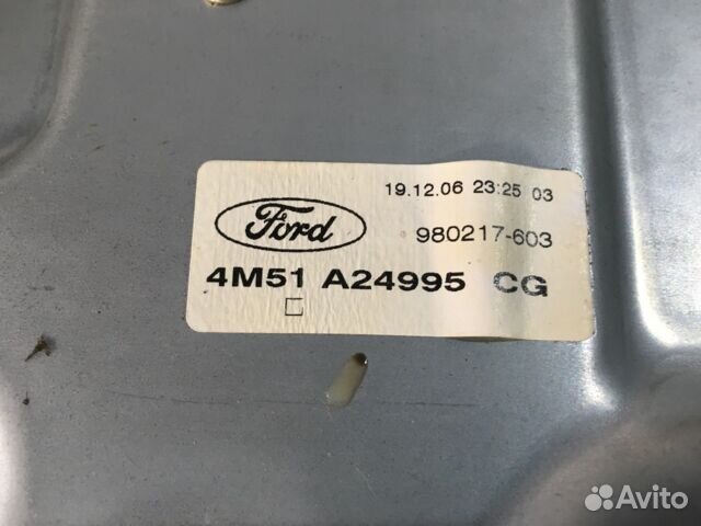 Стеклоподъёмник зад лев ford focus 2 1.4 мт седан