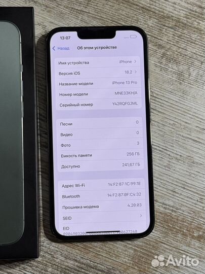 iPhone 13 pro 256gb(Без ремонтов,Sim)
