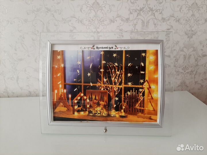2 стеклянные рамки для фотографий