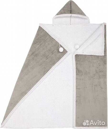 Носимое одеяло с капюшоном новое
