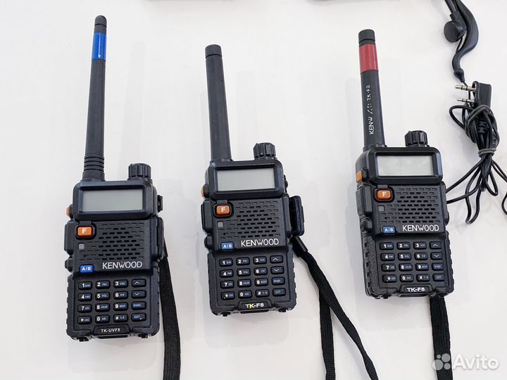 Комплект раций Kenwood (TK-F8, TK-UVF8) 3 шт
