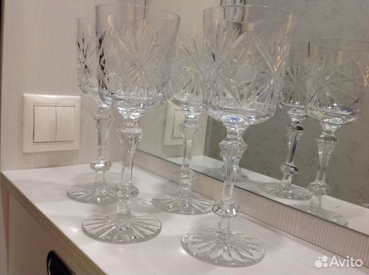 Хрустальные фужеры СССР