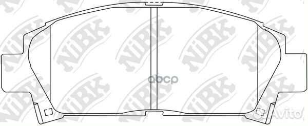 Колодки тормозные дисковые toyota avensis 1.8 2