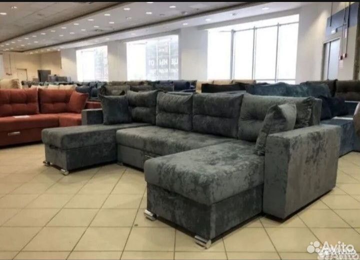 Диван П образный #008