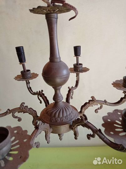 Люстра бронзовая СССР