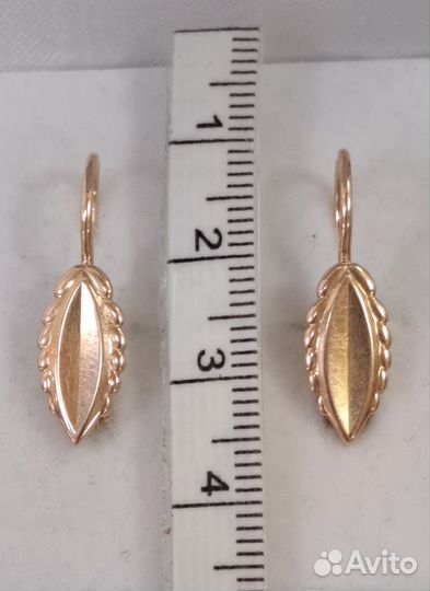 Серьги золото 585 проба СССР