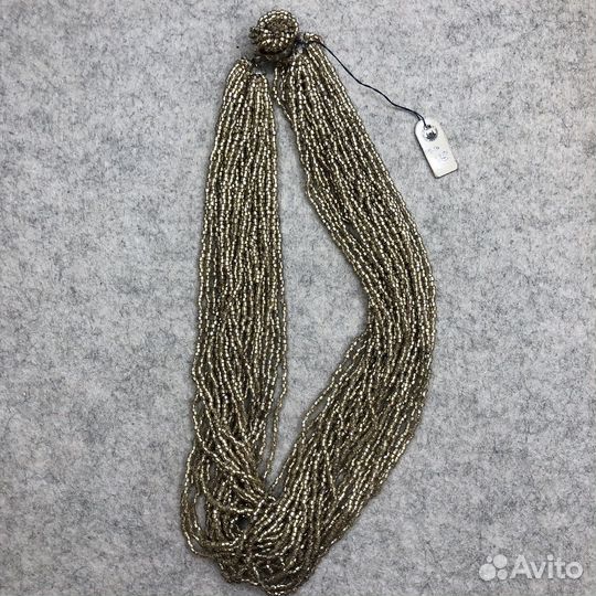 Винтажные бусы из бисера