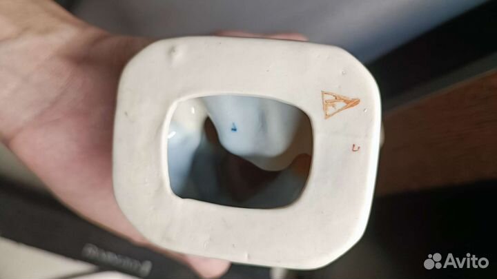 Статуэтка емеля со щукой (Гжель) СССР