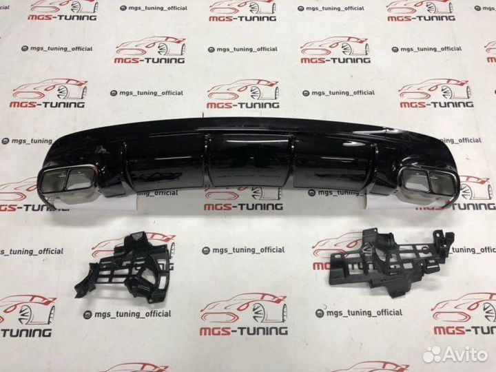 Диффузор с насадками Mercedes CLA 45 AMG 16+