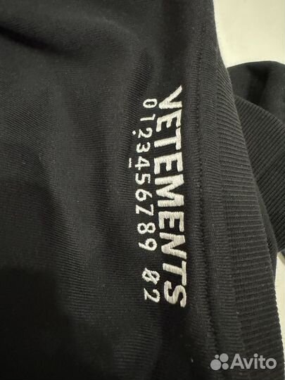 Vetements свитшот