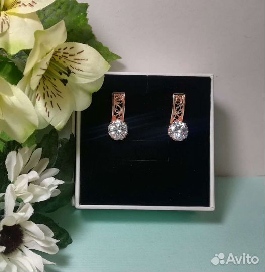 Серьги мельхиор