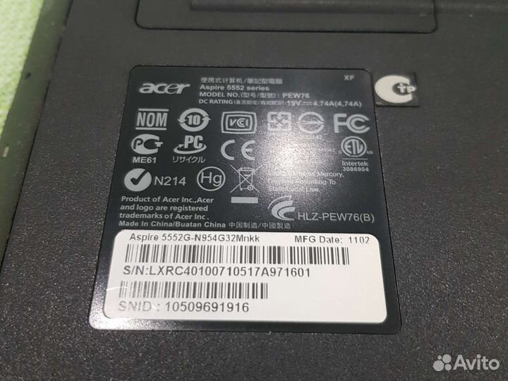 Acer Aspire 5552g