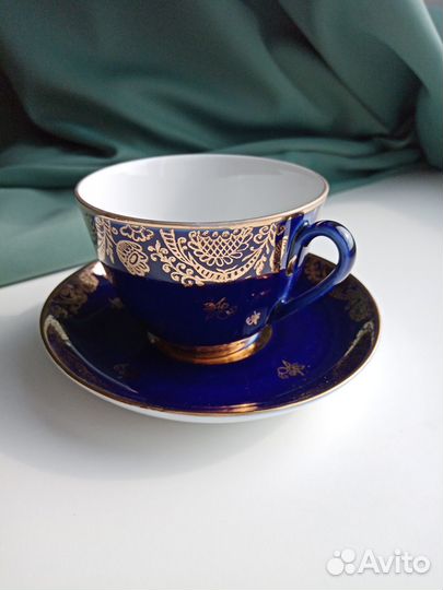 Новая чайная пара лфз кобальт