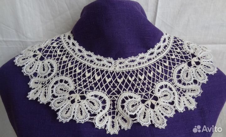 Кружевной воротник ручной работы