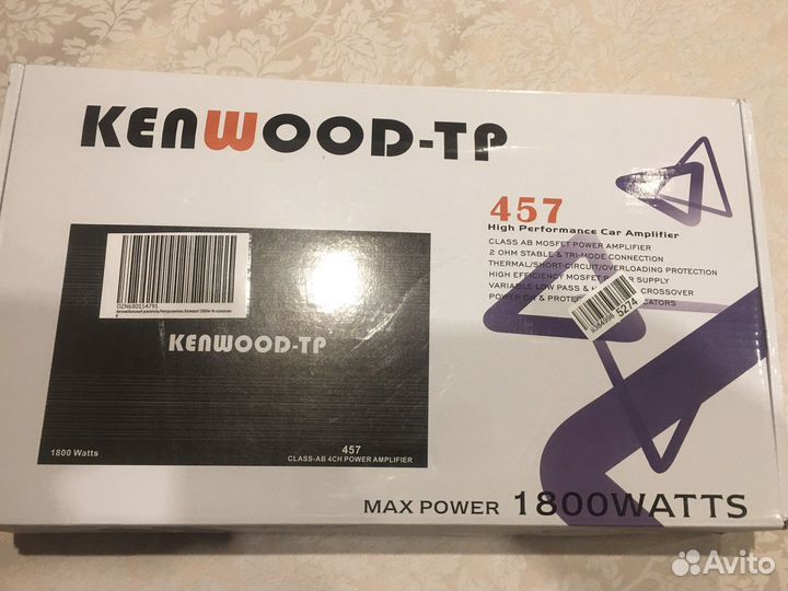 Автомобильный усилитель 4 канала