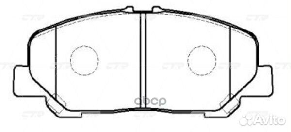 CKT-164 Колодки тормозные дисковые перед
