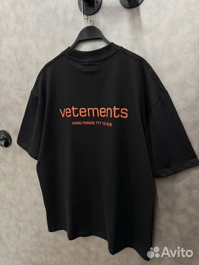 Футболка Vetements оверсайз M L XL мегахит