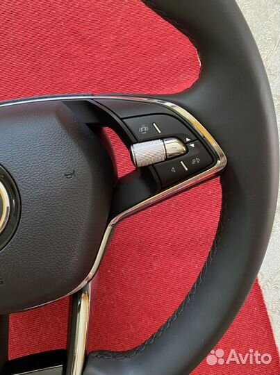 Руль кожа мульти skoda rapid 2/1 с установкой